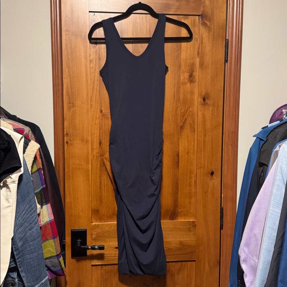 bishop + young Navy Midi Dress